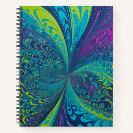 Cuaderno de arte en espiral de arte de pincel de p