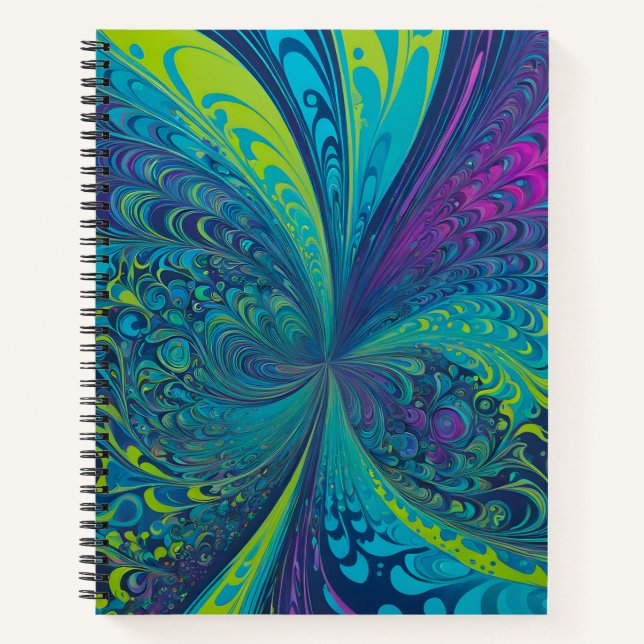 Cuaderno de arte en espiral de arte de pincel de p (Anverso)