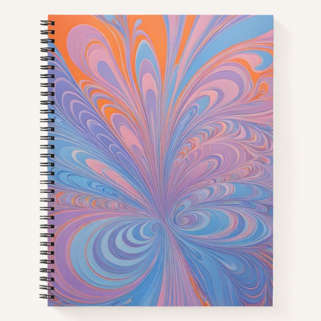 Cuaderno de arte en espiral de arte de pincel de p (Anverso)