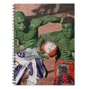 Cuaderno de arte en espiral de fútbol de Gladiador