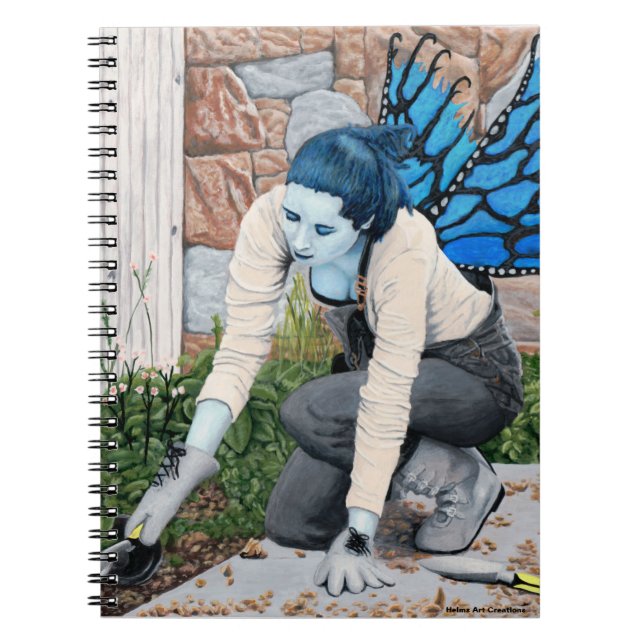 Cuaderno de arte en espiral para jardineros de had (Frente)