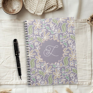 Cuaderno de arte floral personalizado de jardín de