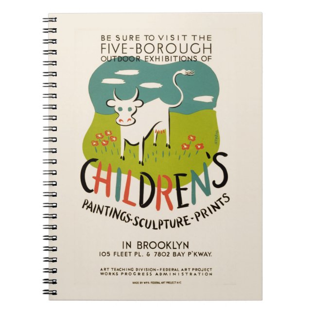 Cuaderno de arte infantil de época (Frente)
