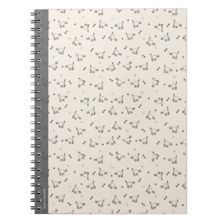 Cuaderno de arte lineal minimalista de gato beige