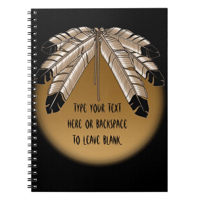 Cuaderno de arte nativo Animal espiritual tribal J (Frente)