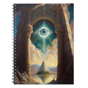 Cuaderno de arte ocular de pirámide mística