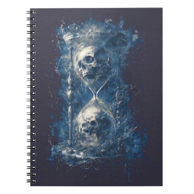 Cuaderno de arte oscuro gótico de reloj de arena d (Frente)