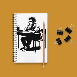 Cuaderno de arte para estudiantes con texto person