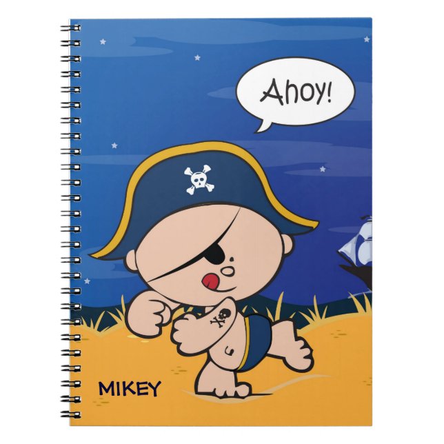 Cuaderno de arte Pirate Kid (Frente)