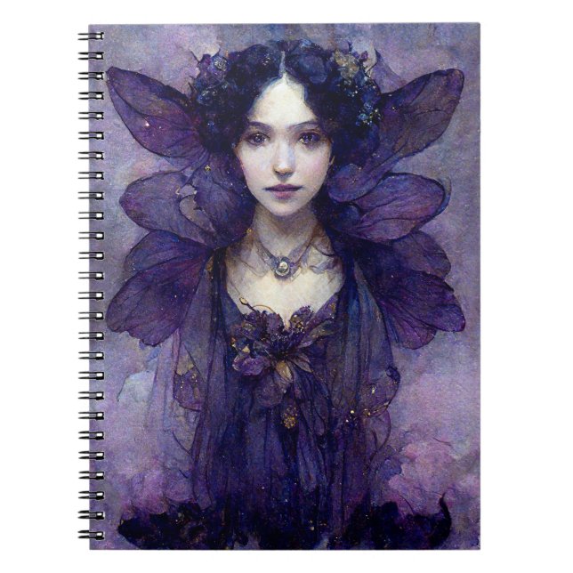 Cuaderno de arte Purple Gothic Fantasy (Frente)