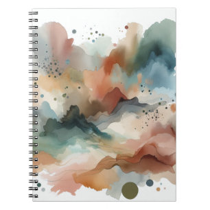 Cuaderno de arte Resumen de acuarela de tierra