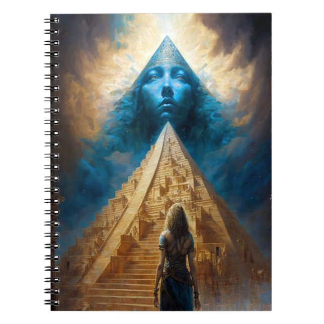 Cuaderno de arte visionario en pirámide surrealist (Frente)