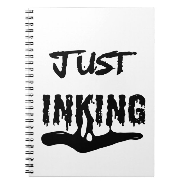 Cuaderno de artista Just Inking – Tipografía de ti (Frente)