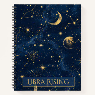 Cuaderno de astrología Libra Ascendente Celestial