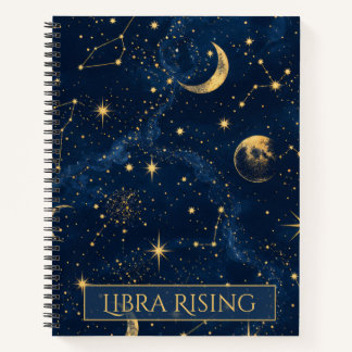 Cuaderno de astrología Libra Ascendente Celestial