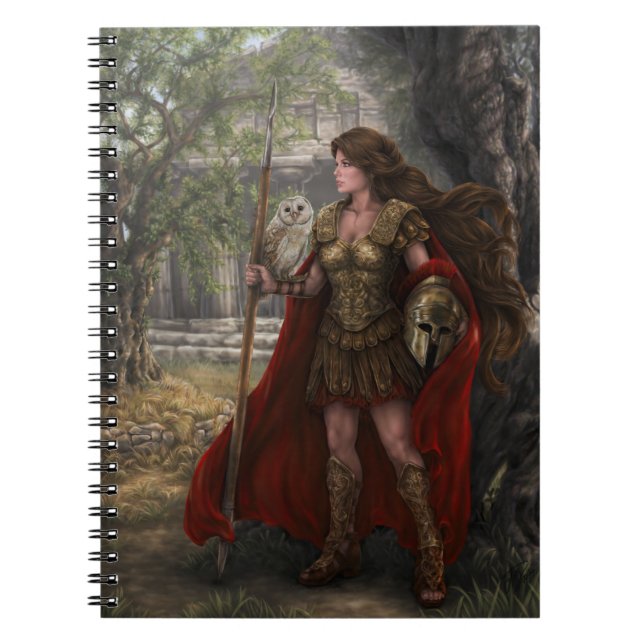 Cuaderno de Athena de la diosa del artista Lindsay (Frente)