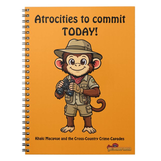 Cuaderno de atrocidades del macaco caqui (Frente)