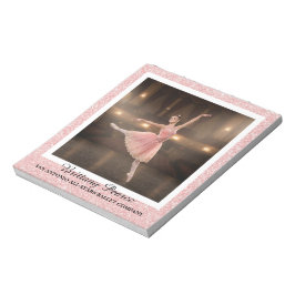 Cuaderno de autógrafos de baile de ballet con bril