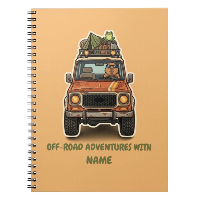 Cuaderno de aventuras de camping capybara todoterr (Frente)