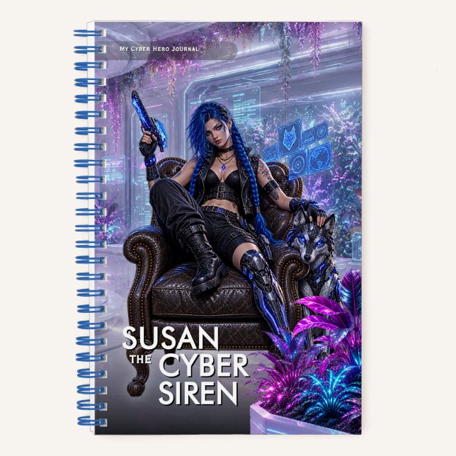 Cuaderno de aventuras de sirena cibernética de fan (Anverso)