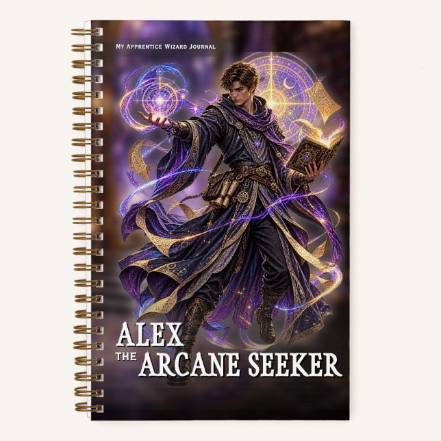 Cuaderno de aventuras del aprendiz de mago de fant (Anverso)