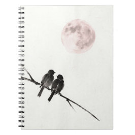 Cuaderno de Aves Bajo Luna Rosada