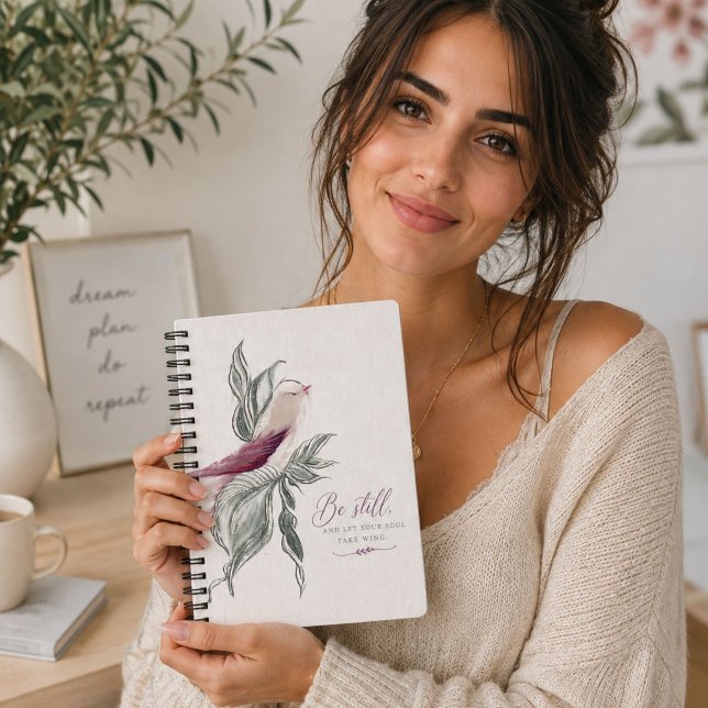 Cuaderno de aves botánicas elegante (Subido por el creador)