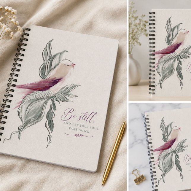 Cuaderno de aves botánicas elegantes (Subido por el creador)