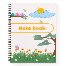 Cuaderno de aves, flores y árboles