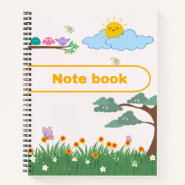 Cuaderno de aves, flores y árboles
