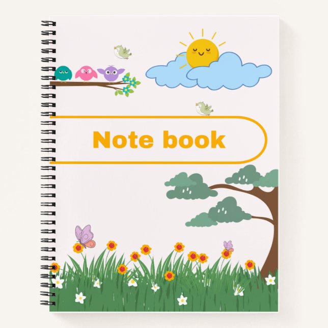 Cuaderno de aves, flores y árboles (Anverso)