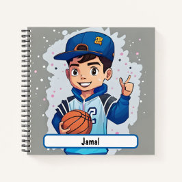 Cuaderno de bailarina con etiqueta personalizada