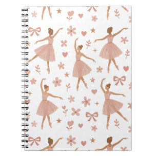 Cuaderno de baile de bailarina rosa