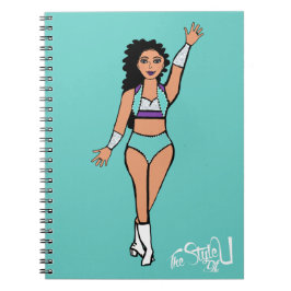 Cuaderno de bailes Aqua / Blanco / Púrpura
