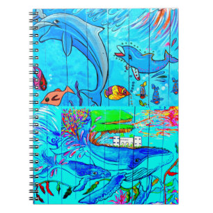 cuaderno de ballenas y delfines
