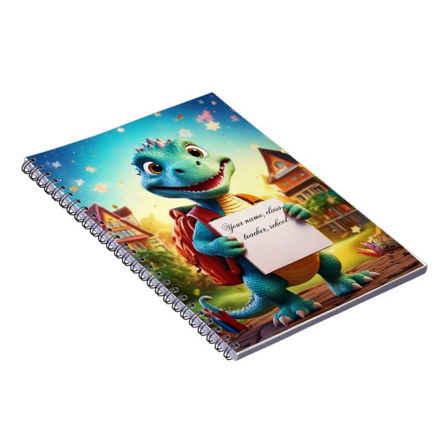 Cuaderno de bebé - Dinosaurio (Lado Derecho)