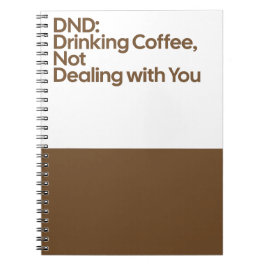 Cuaderno de bebiendo café DND