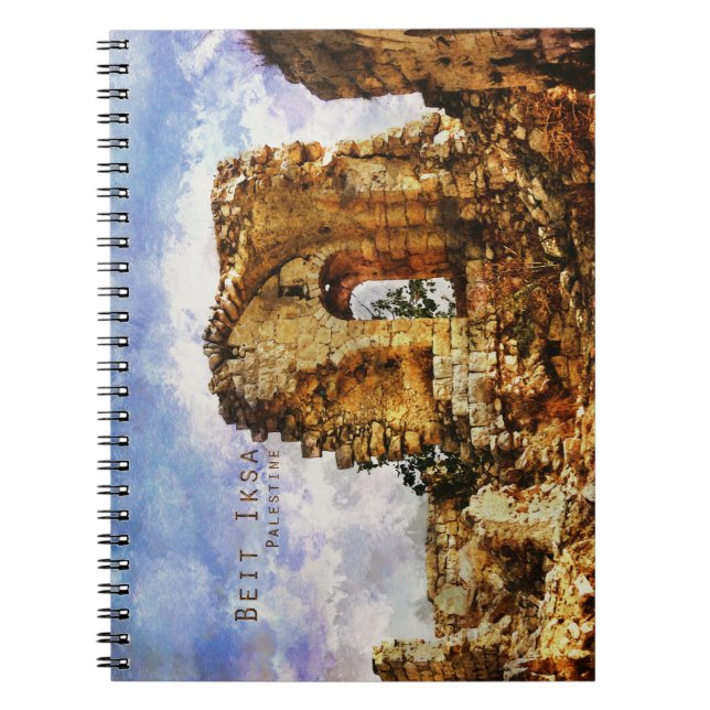 Cuaderno de Beit Iksa Palestina | Estilo vintage (Frente)