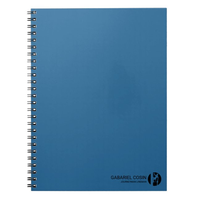 Cuaderno de bitácora de electricista con diseño mi (Frente)
