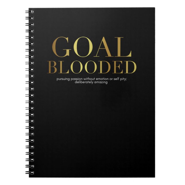 Cuaderno de Blooded de la meta (Frente)