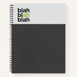 Cuaderno de Bloque de Color Mínimo – Blah Blah Bla