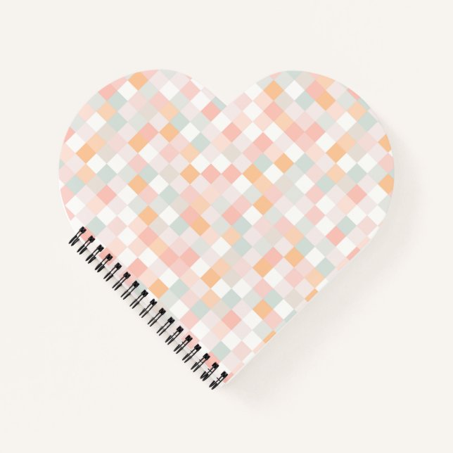 Cuaderno de Bloque de Píxeles de Arcoíris de 8 Bit (Anverso)