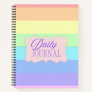 Cuaderno de Bloques de Color Pastel Arcoíris