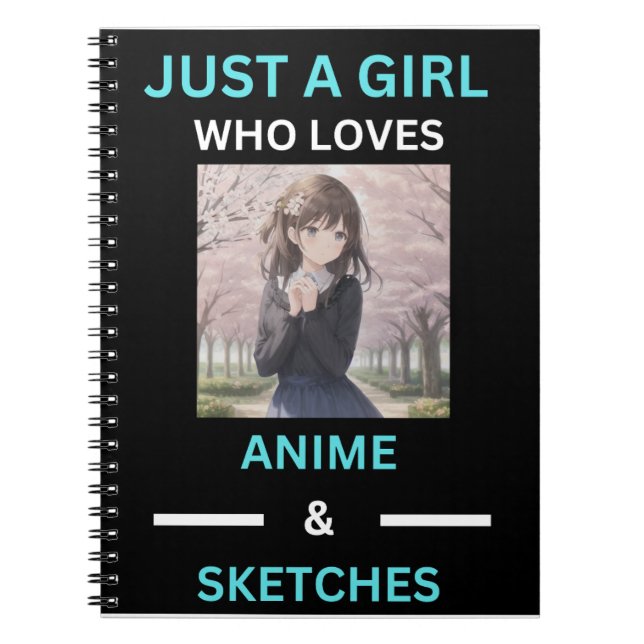 Cuaderno de boceto "Amor por el Anime" (Frente)