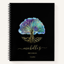 Cuaderno de bocetos de árbol celeste de vida