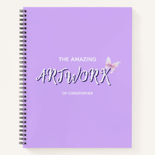 Cuaderno de bocetos de artista personalizado con c
