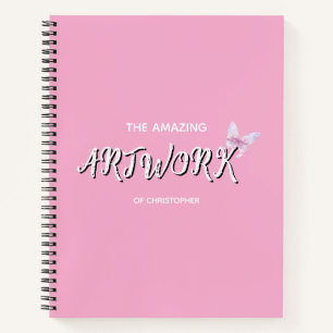 Cuaderno de bocetos de artista personalizado con c