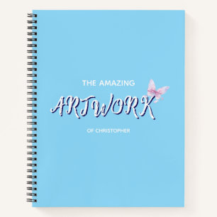 Cuaderno de bocetos de artista personalizado con c