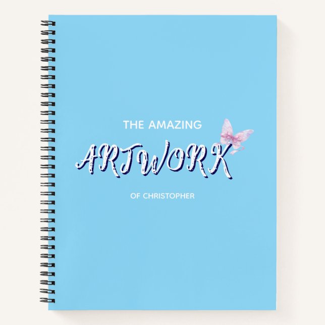 Cuaderno de bocetos de artista personalizado con c (Anverso)