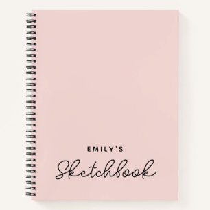 Cuaderno de bocetos de caligrafía monolinea manusc